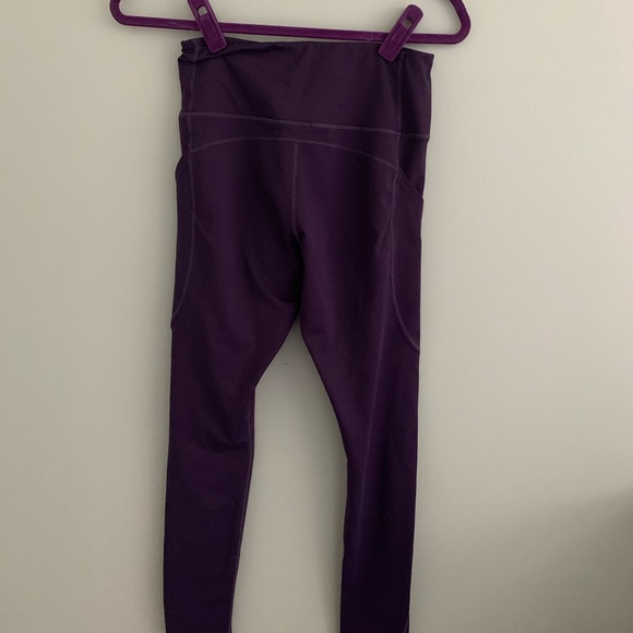Purple Athletic Leggings - Picture 3 of 4